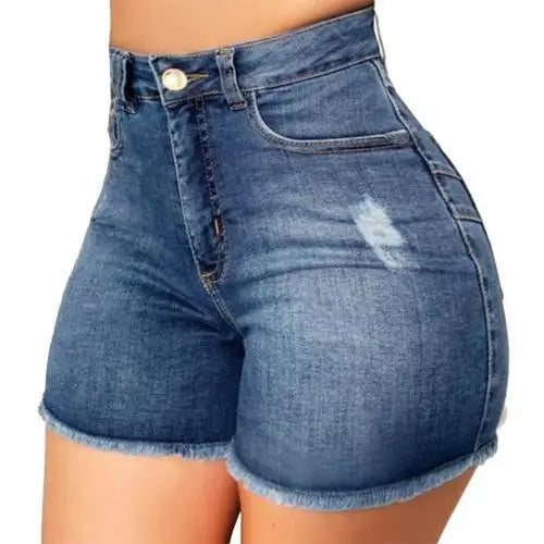 Women's denim shorts Summer Lady Clothing High Waist Denim Shorts