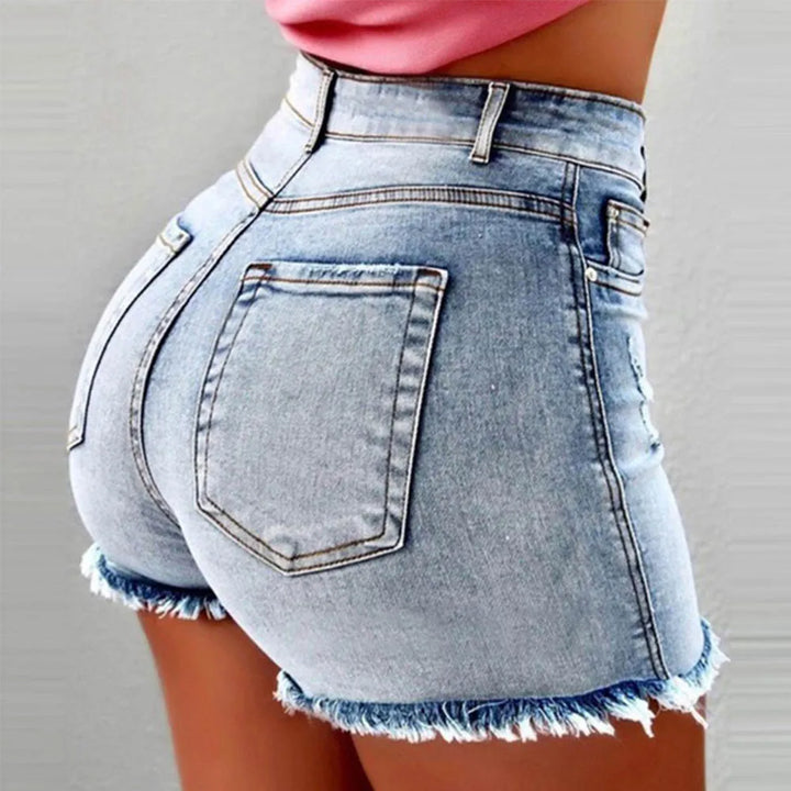 Women's denim shorts Summer Lady Clothing High Waist Denim Shorts