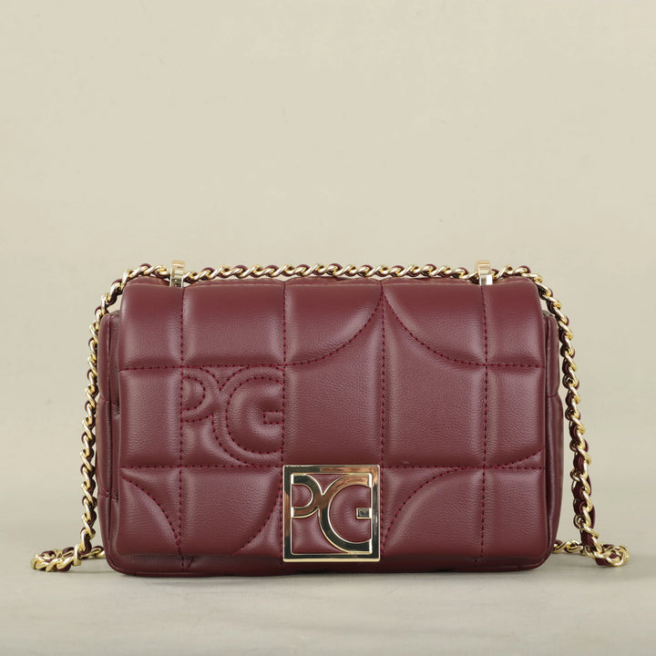 PG Fashion Classic Retro Women's PU Material Party Multi functional Crossbody Bag