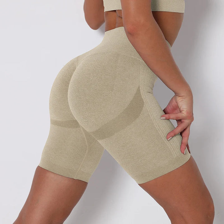 Women Shorts Yoga Gym Seamless High Waist Workout Cycling Sports Clothes