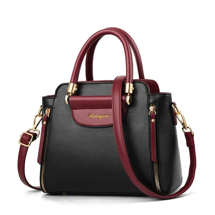 Striped Crossbody Bag, Women's Elegant Office & Work Purse