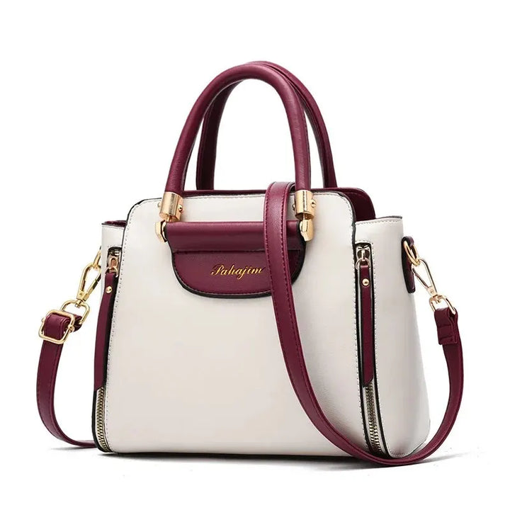 Striped Crossbody Bag, Women's Elegant Office & Work Purse