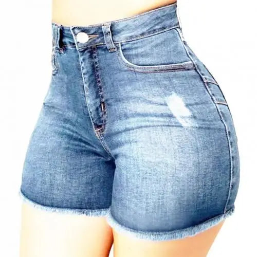 Women's denim shorts Summer Lady Clothing High Waist Denim Shorts