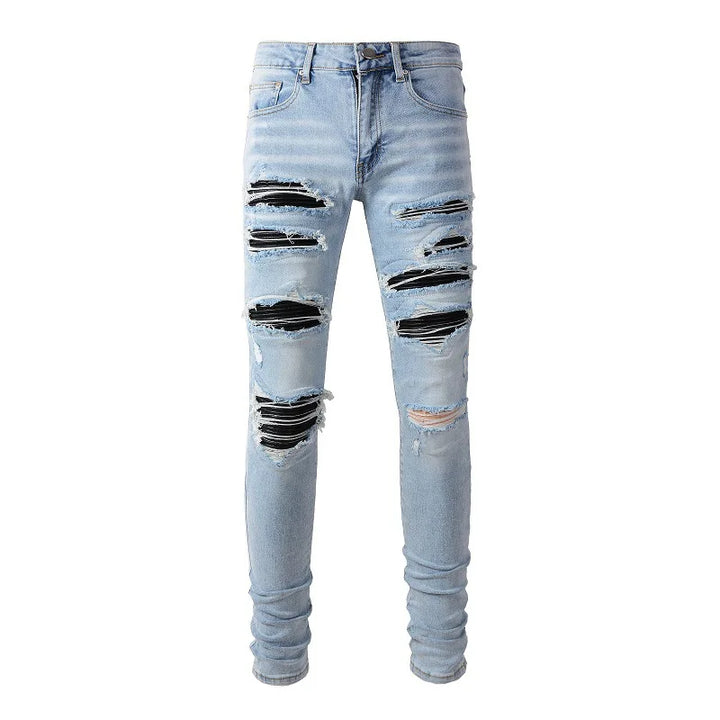 New Fashion Purple Jeans Man