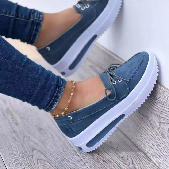 Lace Up Loafers Brand Women Shoes Summer Fashion