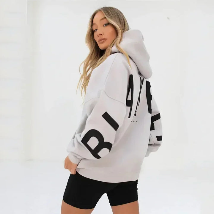 Sweater Women Super Large Hooded Sweatshirt Long Sleeved Y2K Top
