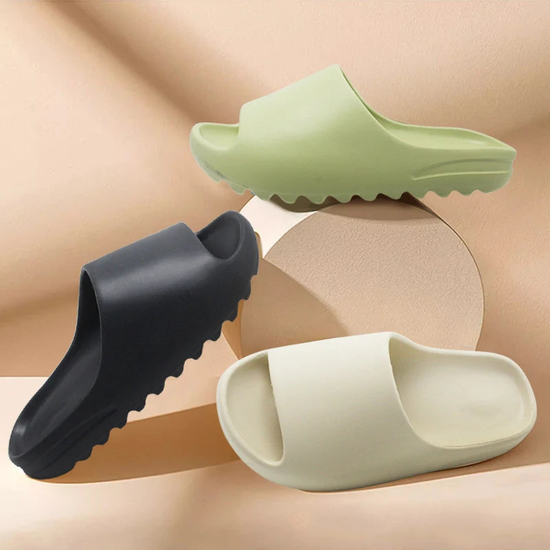 Casual Platform Slides Summer Beach Slippers EVA Hollow Sports House Shoes