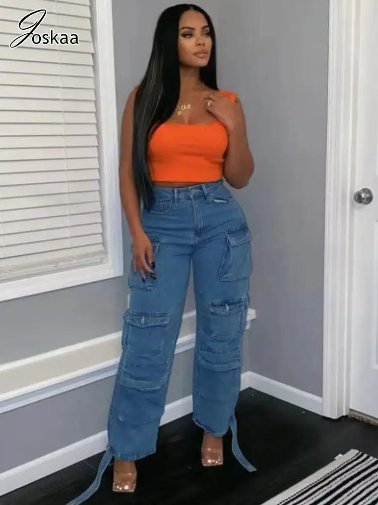 New Designer 2025 Casual Denim Trousers Streetwear