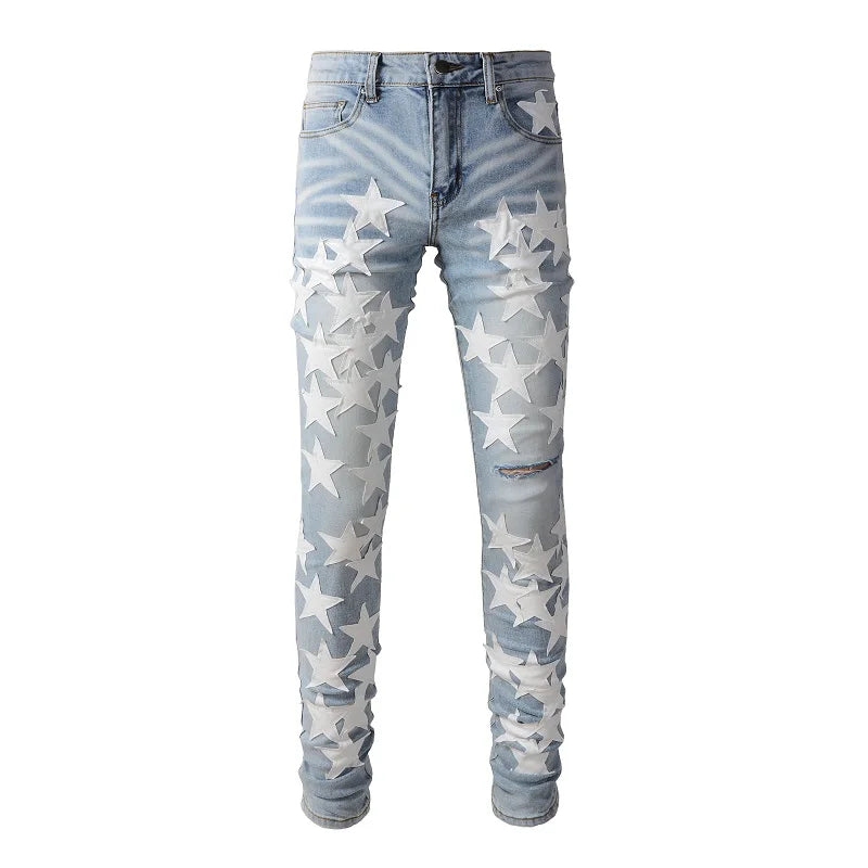 Designer Amiri Streetwear Ripped Jeans