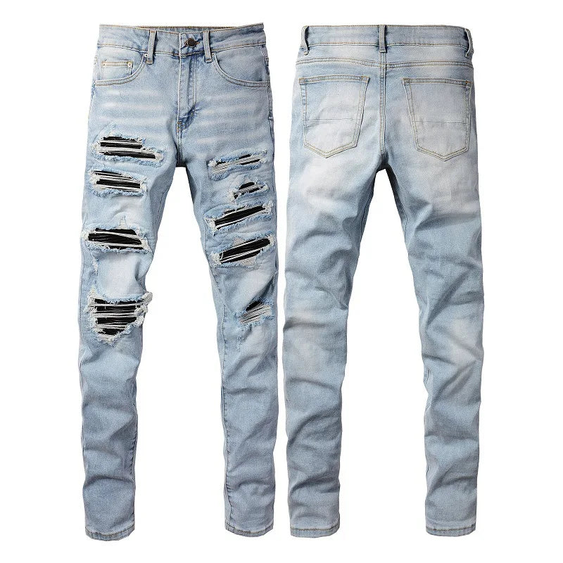New Fashion Purple Jeans Man