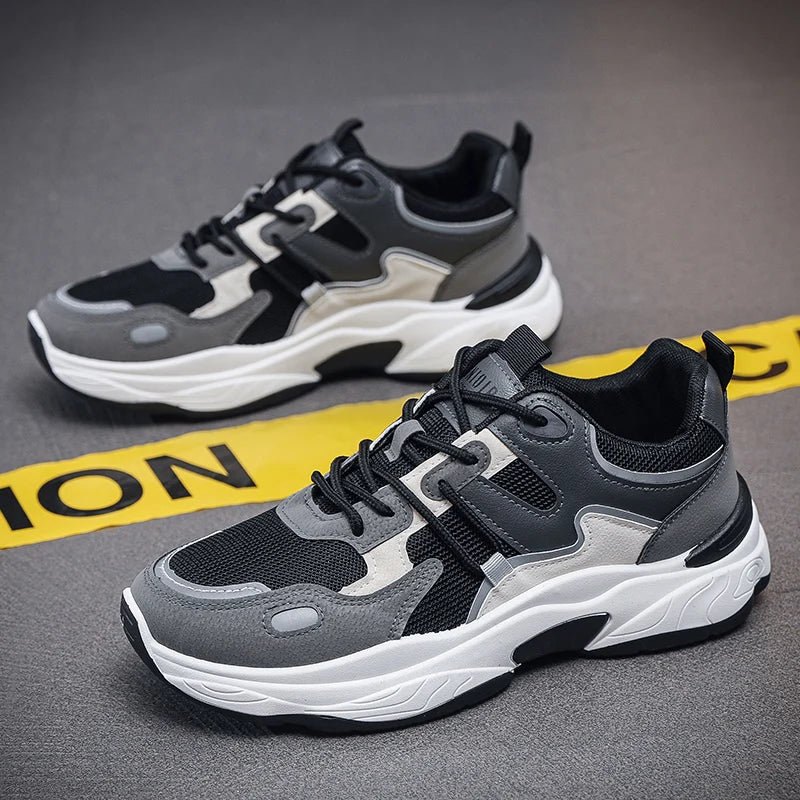 running shoes student lace up sneakers