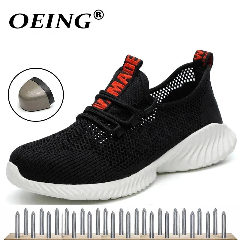 Work Boots Breathable Safety Shoes