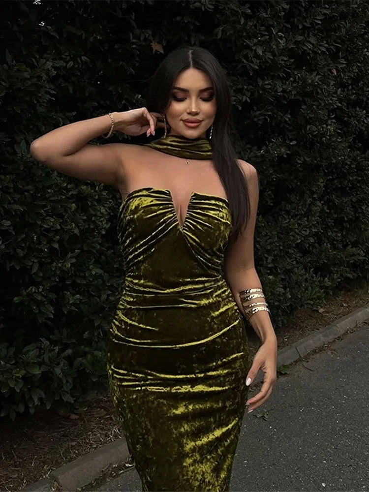 Fashion Sleeveless Backless Women's Long Dress