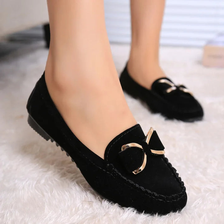 Ladies Elegant Butterfly-Knot Comfortable Shoes Women Soft Classic Office Shoes