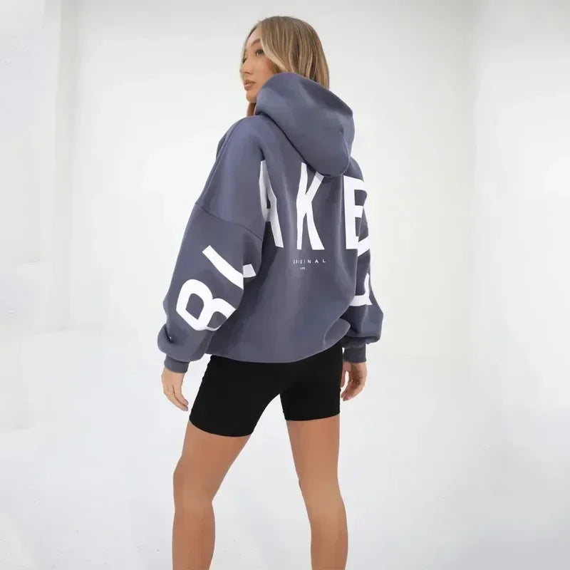Sweater Women Super Large Hooded Sweatshirt Long Sleeved Y2K Top