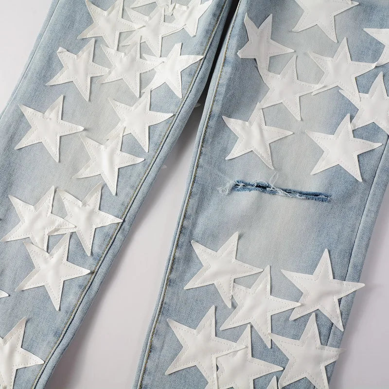 Designer Amiri Streetwear Ripped Jeans