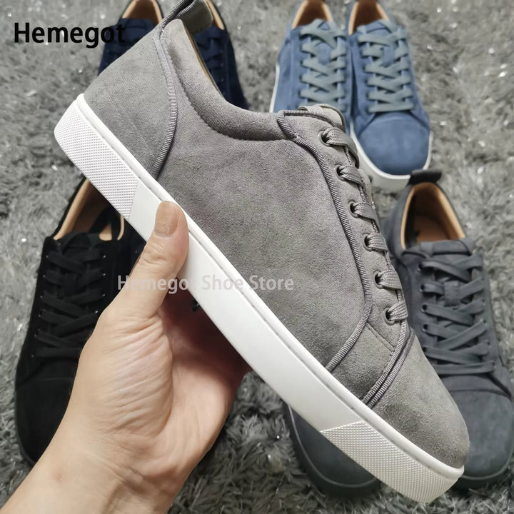 Low Top Rivets Sneakers for Men Lace-Up Platform Casual Shoes High Quality Studded Couple Casual Shoes White Black Men's Shoes