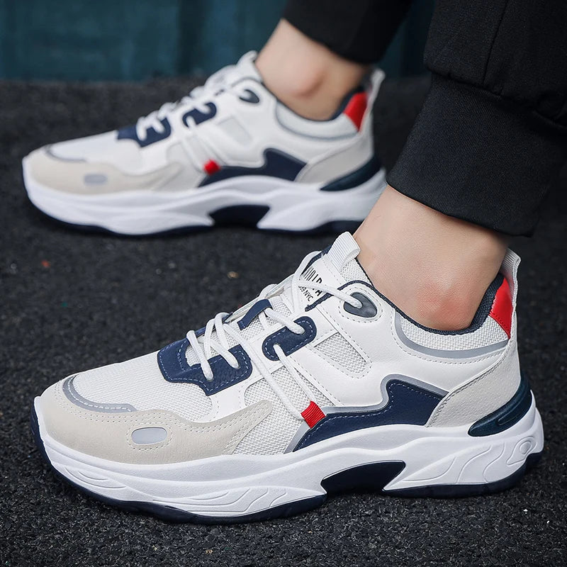 running shoes student lace up sneakers