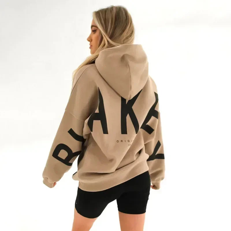 Sweater Women Super Large Hooded Sweatshirt Long Sleeved Y2K Top