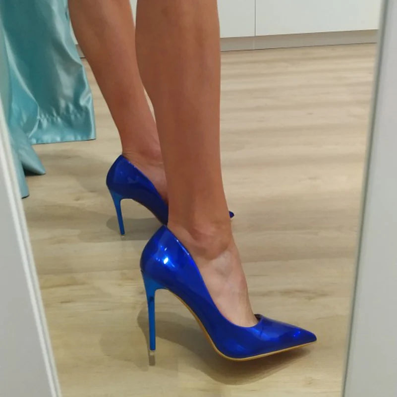 Women Fetish 10.5cm High Heels Pumps Lady Scarpins Office Party Shoes