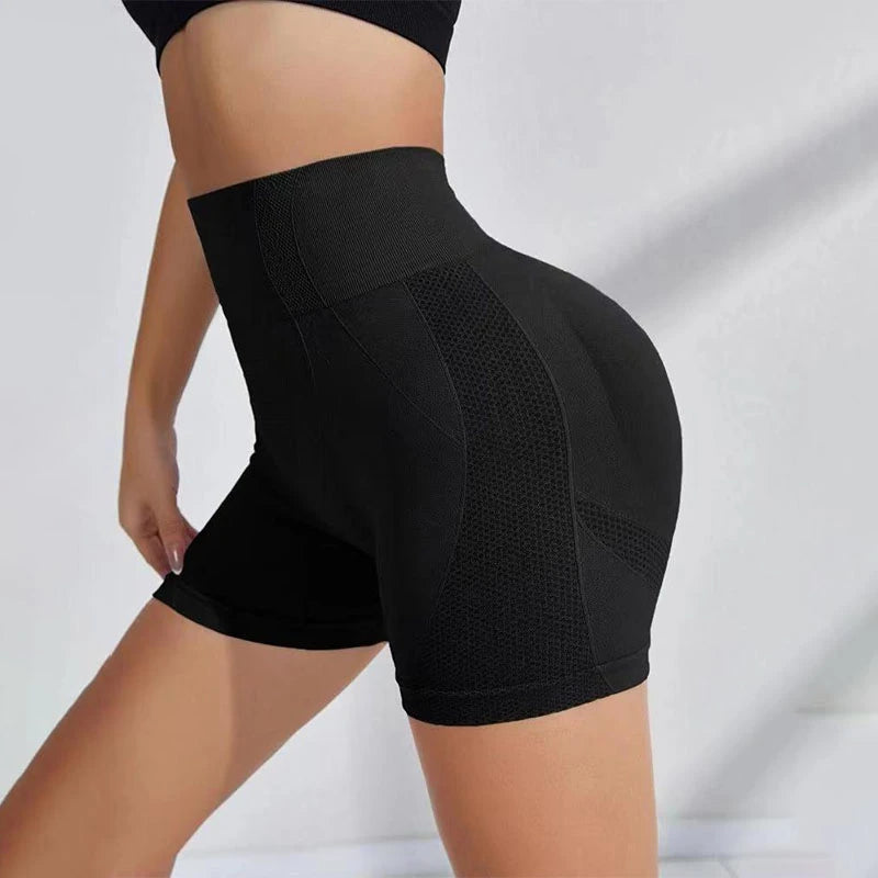 High Waist Butt Liftting Gym Trainning Yoga Fitness Three Point Shorts