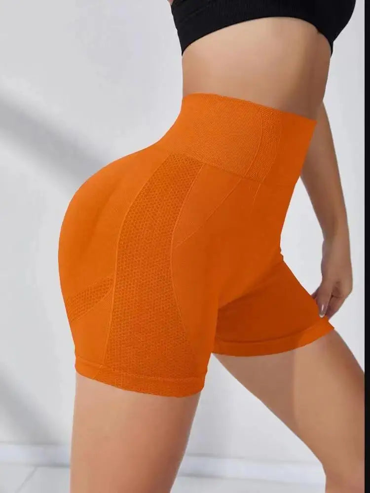 High Waist Butt Liftting Gym Trainning Yoga Fitness Three Point Shorts