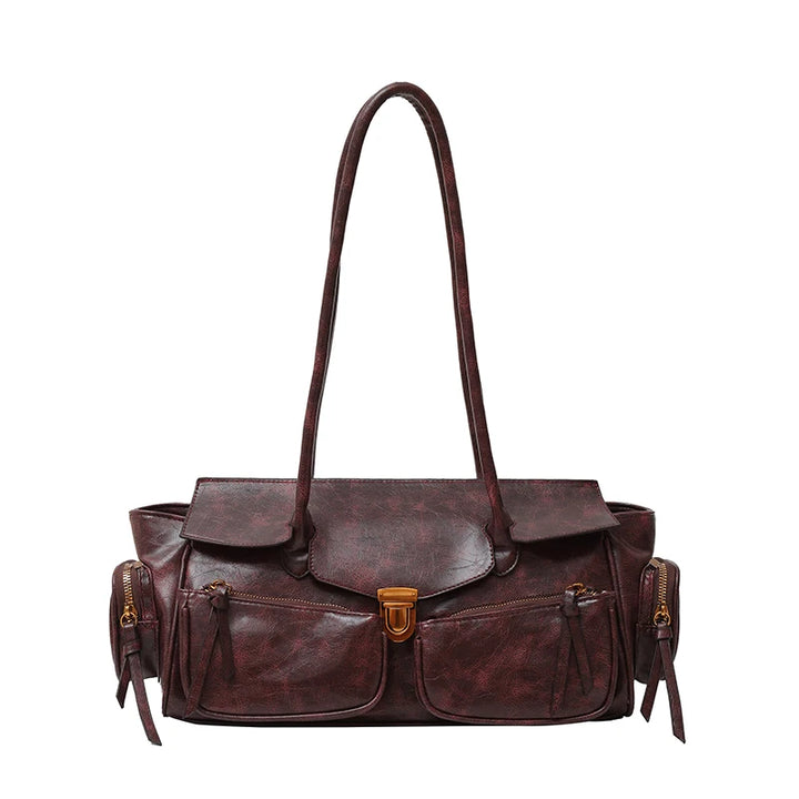 Multi Pockets Large Capacity Satchels 2025 Winter Latest Luxury Handbags