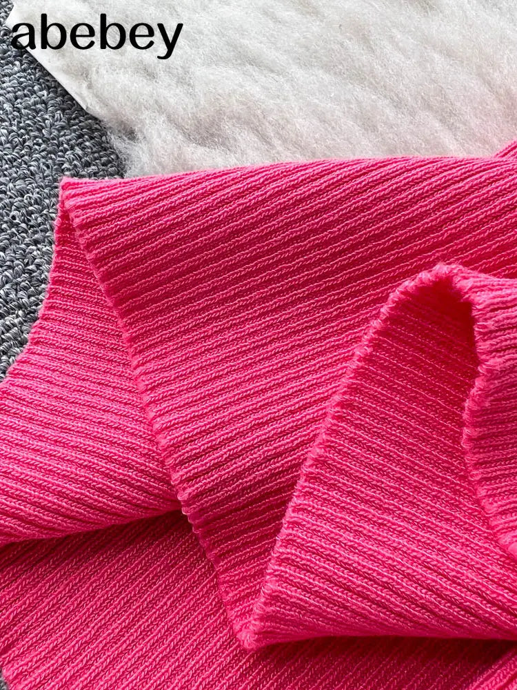 Summer Knit Sexy Strap Dress
