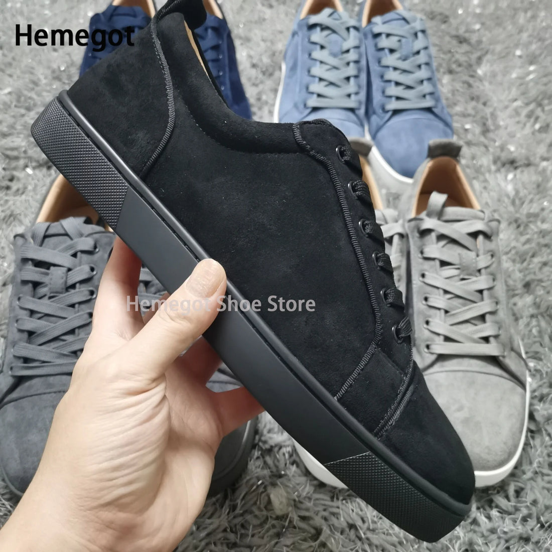Low Top Rivets Sneakers for Men Lace-Up Platform Casual Shoes High Quality Studded Couple Casual Shoes White Black Men's Shoes