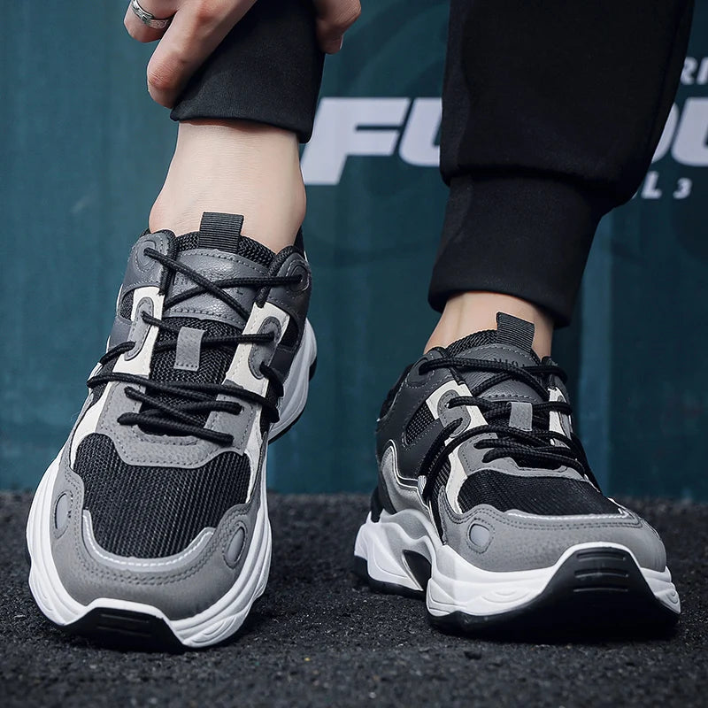 running shoes student lace up sneakers