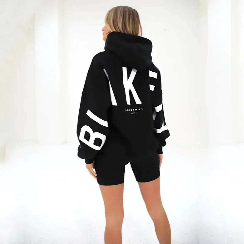 Sweater Women Super Large Hooded Sweatshirt Long Sleeved Y2K Top