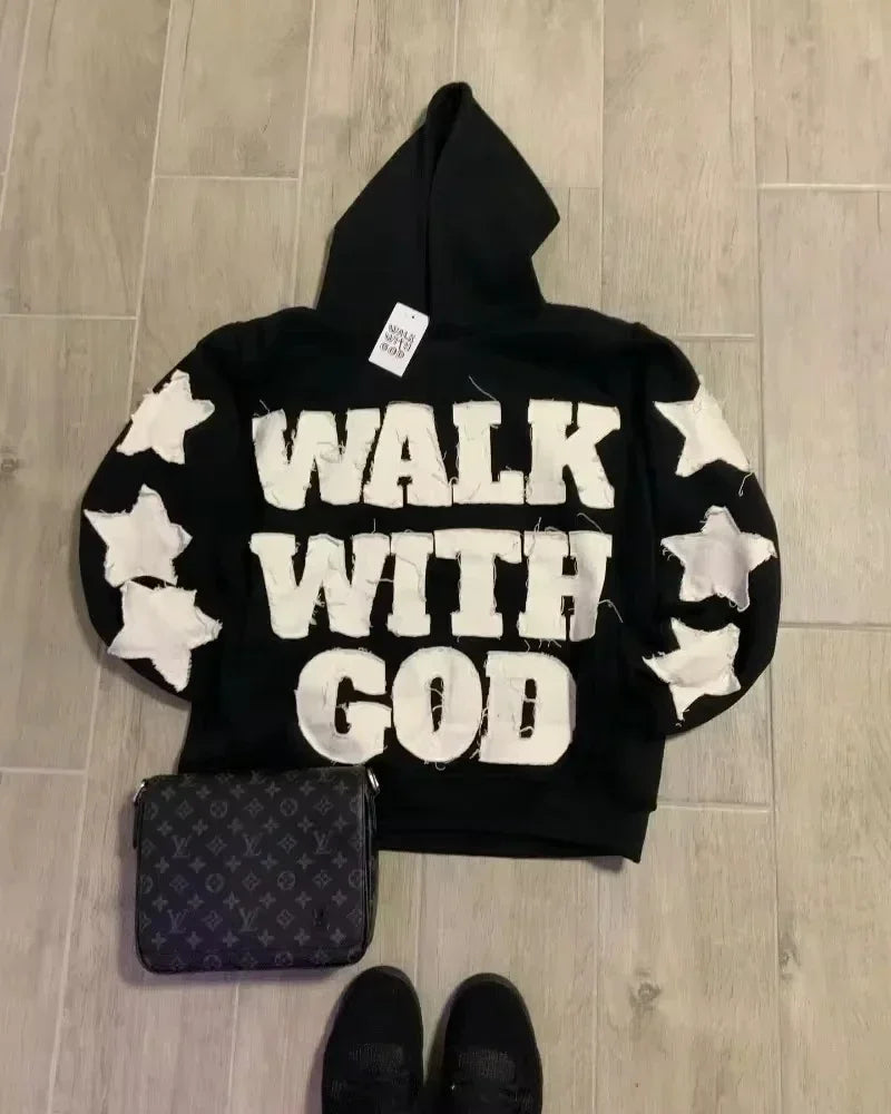 High Street Casual Joker Loose Sweatshirt Couple Punk Pullovers Hoodie