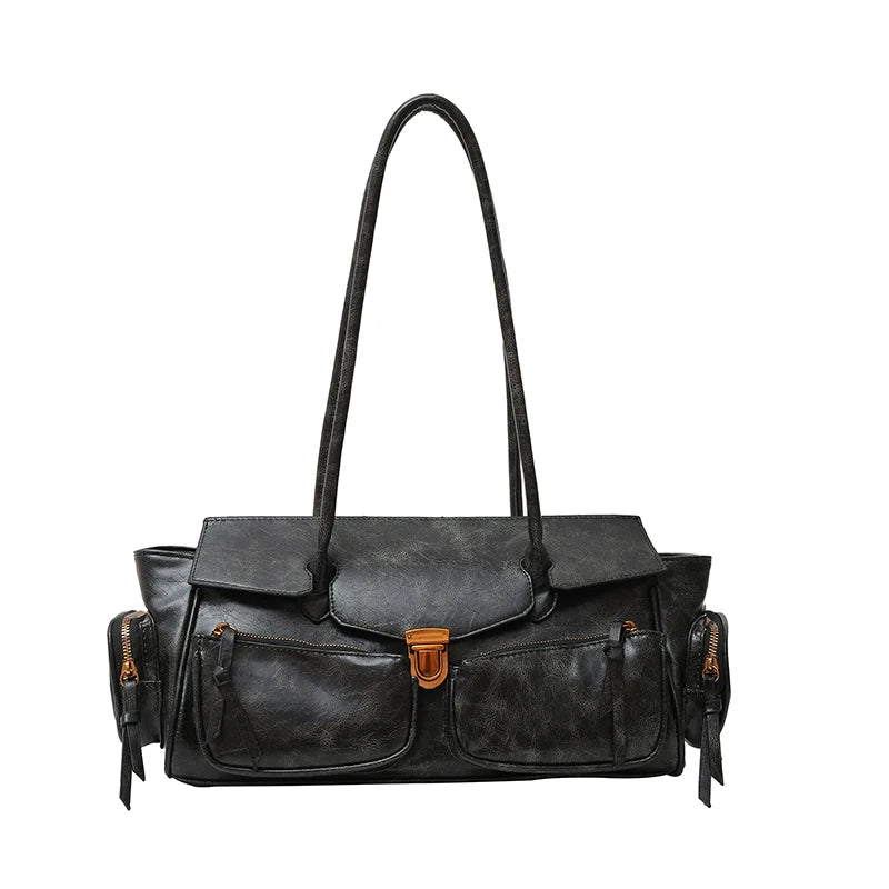 Multi Pockets Large Capacity Satchels 2025 Winter Latest Luxury Handbags