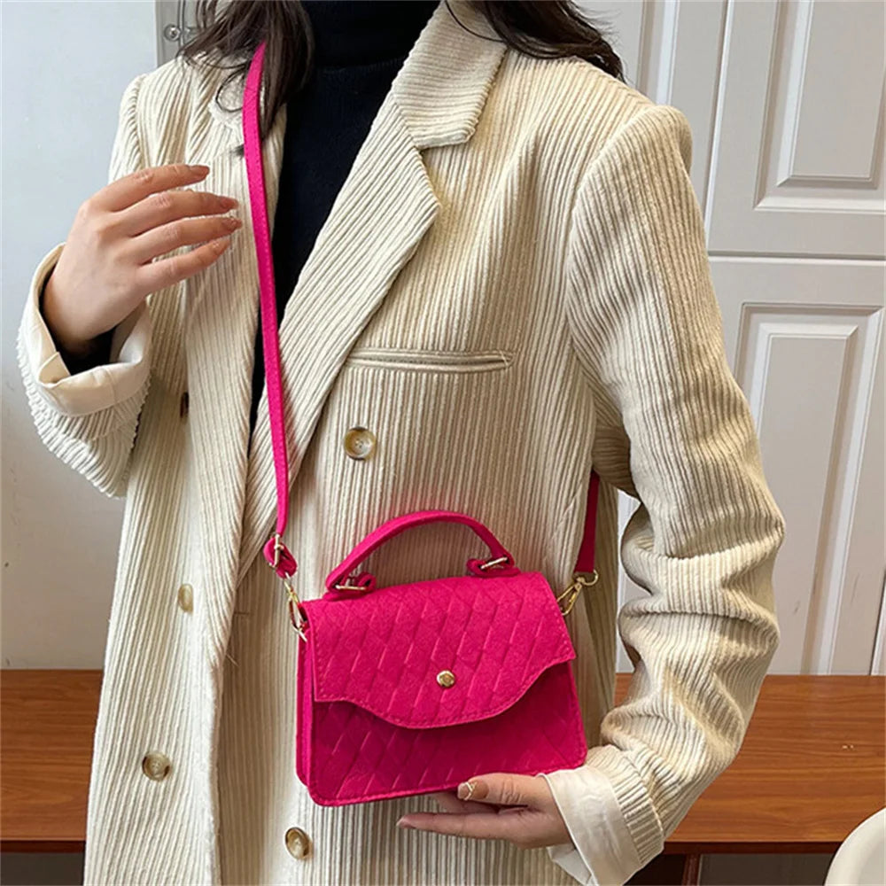 Design Ladies Underarm Bag Clutch Solid Color Female Totes Handbag