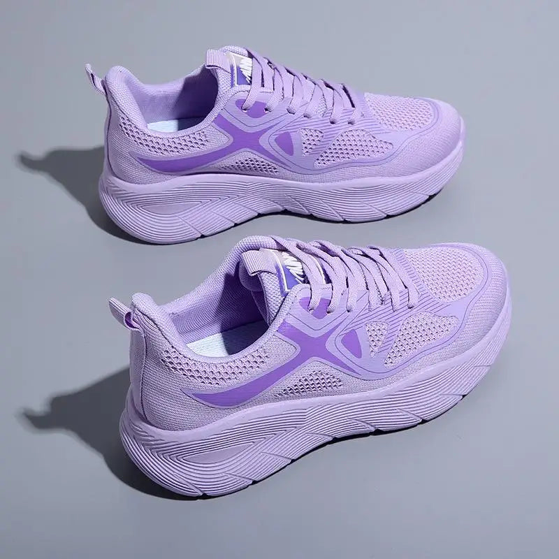 Spring Autumn Mesh Sneakers Soft-soled Ultra-light Running Shoes