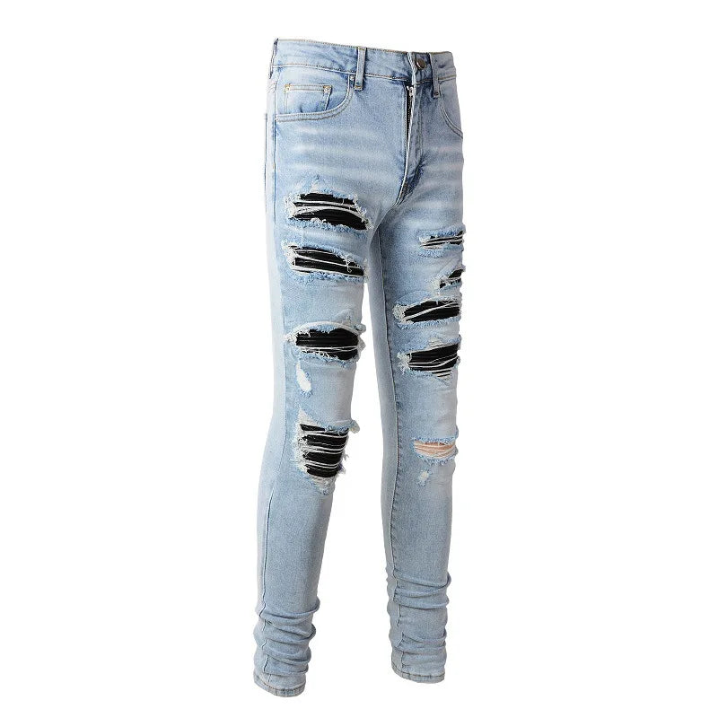 New Fashion Purple Jeans Man