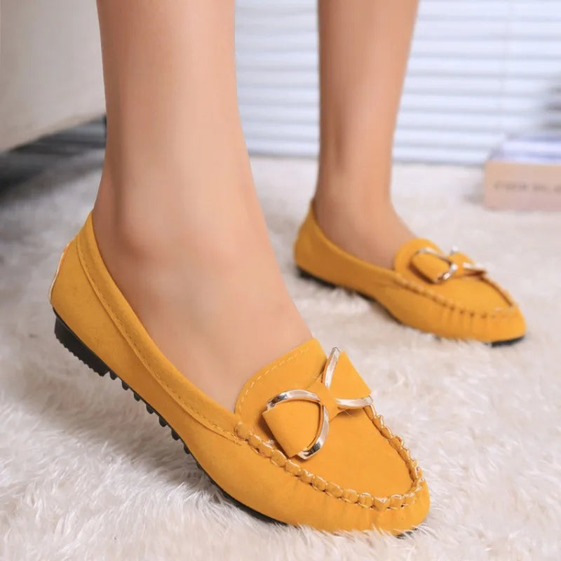 Ladies Elegant Butterfly-Knot Comfortable Shoes Women Soft Classic Office Shoes