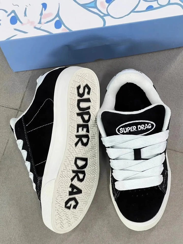 Fashion Women Casual Shoes Low Cut Lace-Up