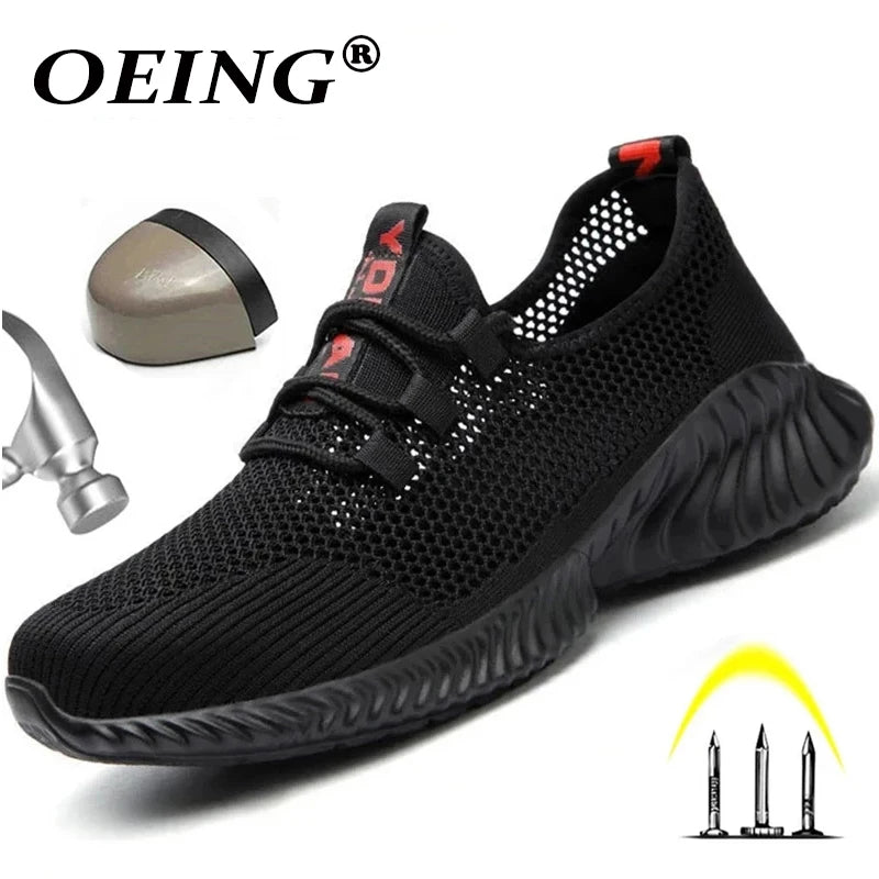 Work Boots Breathable Safety Shoes