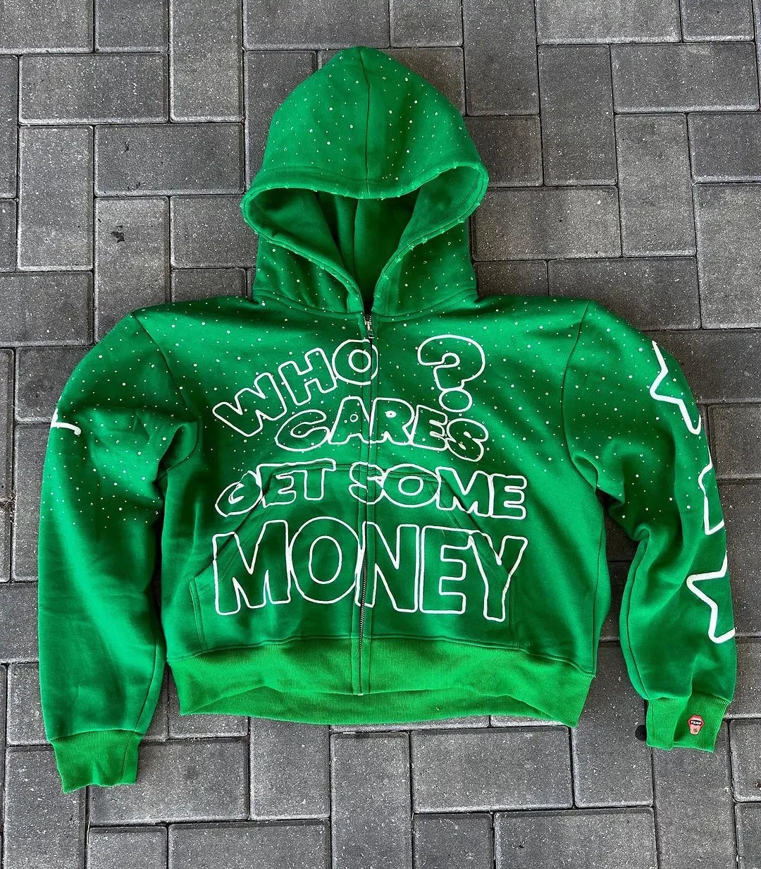 2025 American Sweater Men's and Women's Hip Hop Goth Casual Coat