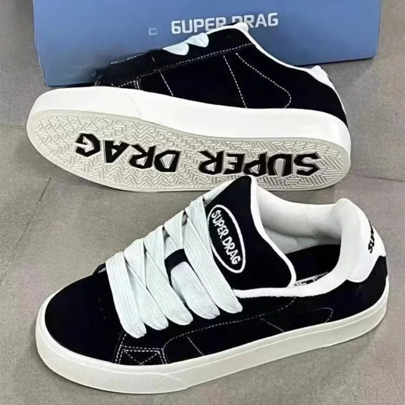 Fashion Women Casual Shoes Low Cut Lace-Up
