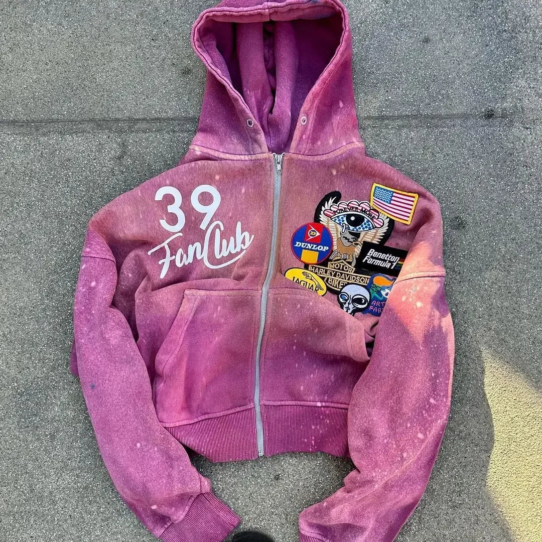 Designer Hoodis Mens And Womens Street Retro Hip Hop Loose Sweatshirt