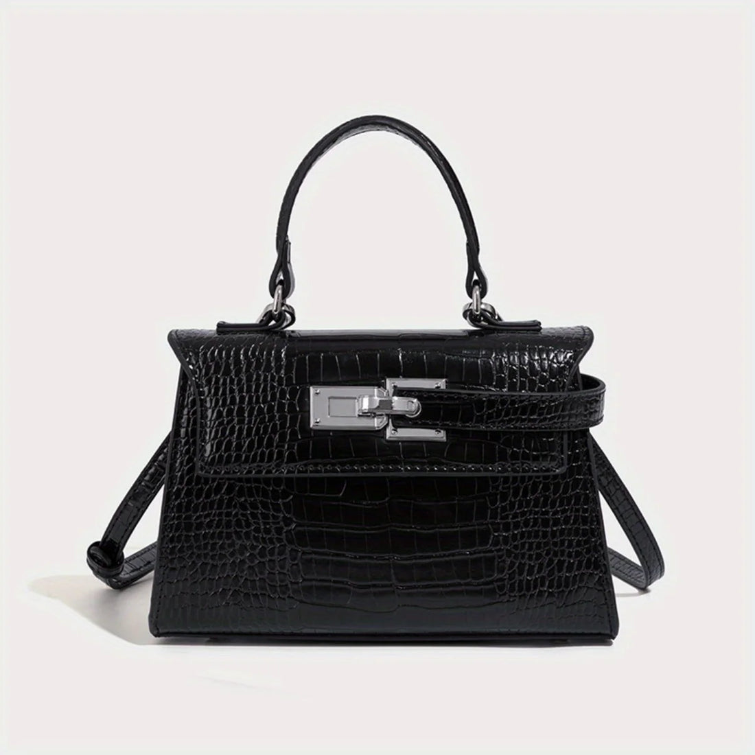 JIOMAY 2025 New Women's Fashion Crocodile Pattern PU Leather Shoulder Bag Elegant and Stylish