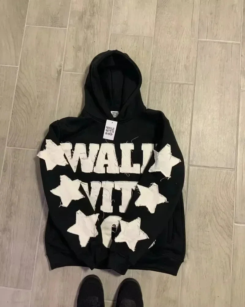 High Street Casual Joker Loose Sweatshirt Couple Punk Pullovers Hoodie