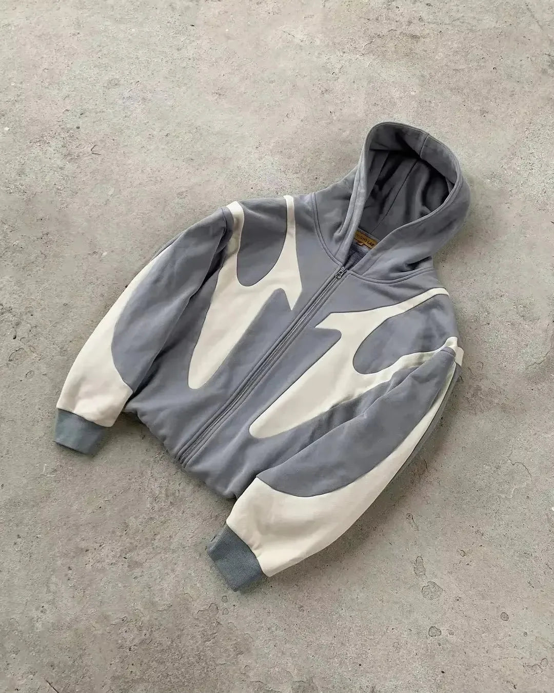 2025 High Street Trend Vintage Hoodie for Casual Loose Sweatshirt