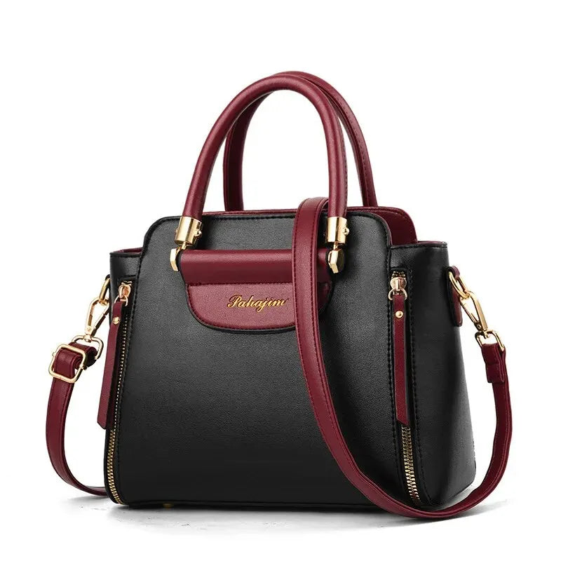 Striped Crossbody Bag, Women's Elegant Office & Work Purse