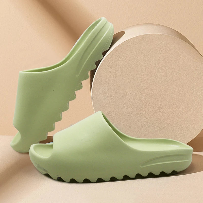Casual Platform Slides Summer Beach Slippers EVA Hollow Sports House Shoes