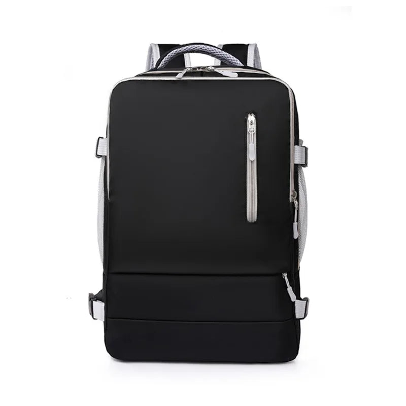 Travel Backpack Waterproof Anti-Theft Casual Bag with Luggage Strap & USB Charging