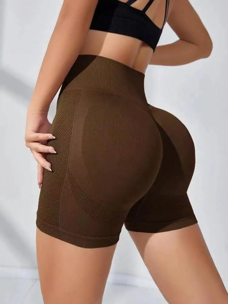 High Waist Butt Liftting Gym Trainning Yoga Fitness Three Point Shorts
