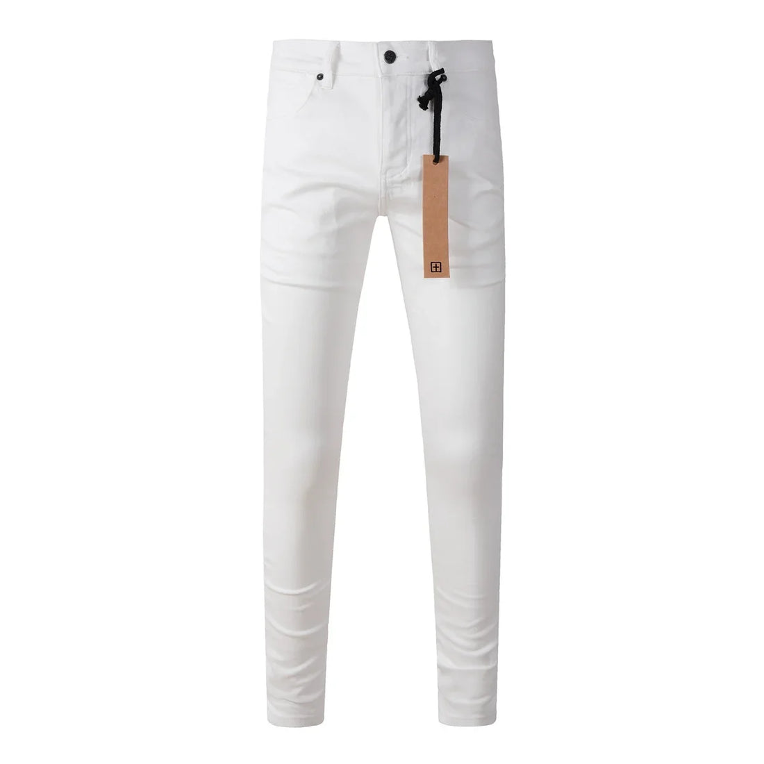 Skinny Denim Designer Pants Ripped Frayed Trousers